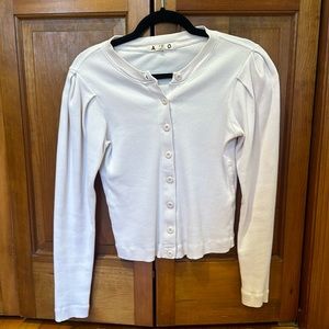 AMO Puff Sleeve Cardigan Medium